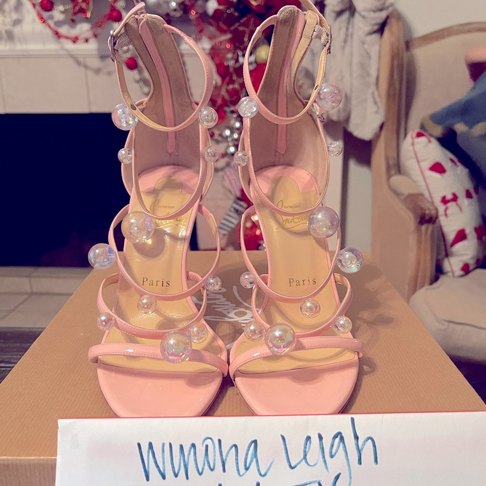 Christian Louboutin Antonana Pink 100 Heels